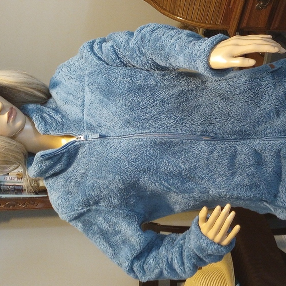 Faux fur jacket Blue